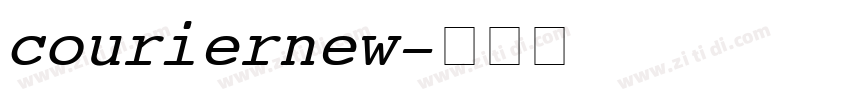 courier new字体转换